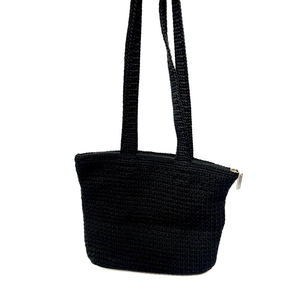 The Sak Black Weave Shoulder Bag Spring Summer Travel Vacation Minimalist